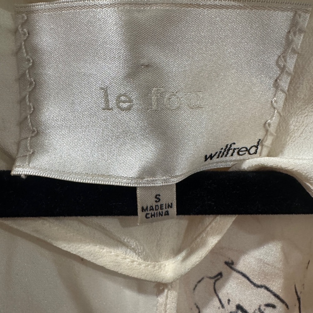 le fou by Wilfred • Floral Hand Eye Silk Limited Edition Robe Duster Dress  (S) - Picture 5 of 10
